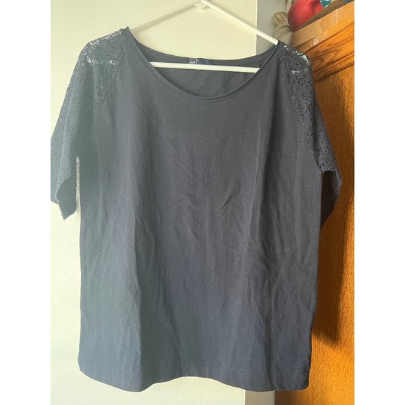 G A P Dark Blue Medium Short Sleeve T-Shirt - Picture 1 of 4